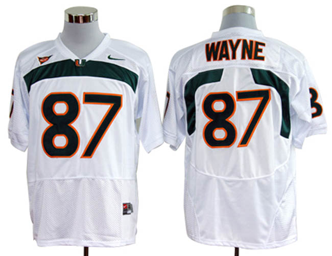 Miami Hurricanes #87 Wayne White NCAA Jerseys